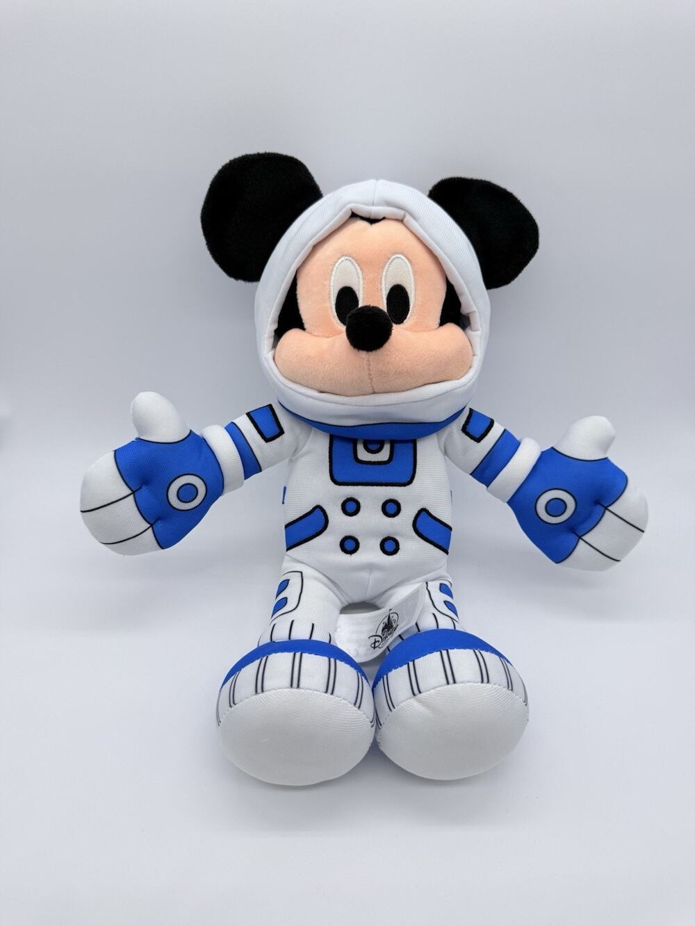 Disney Parks Space Mountain Mickey Mouse Astronaut Plush Blue White Mission 13”